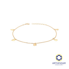 Load image into Gallery viewer, Arthesdam Jewellery 18K Yellow Gold Dangling Oval Bracelet
