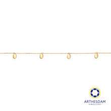 Load image into Gallery viewer, Arthesdam Jewellery 18K Yellow Gold Dangling Oval Bracelet
