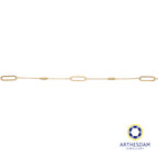 Arthesdam Jewellery 18K Yellow Gold Paper Clip Trio Balls Bracelet