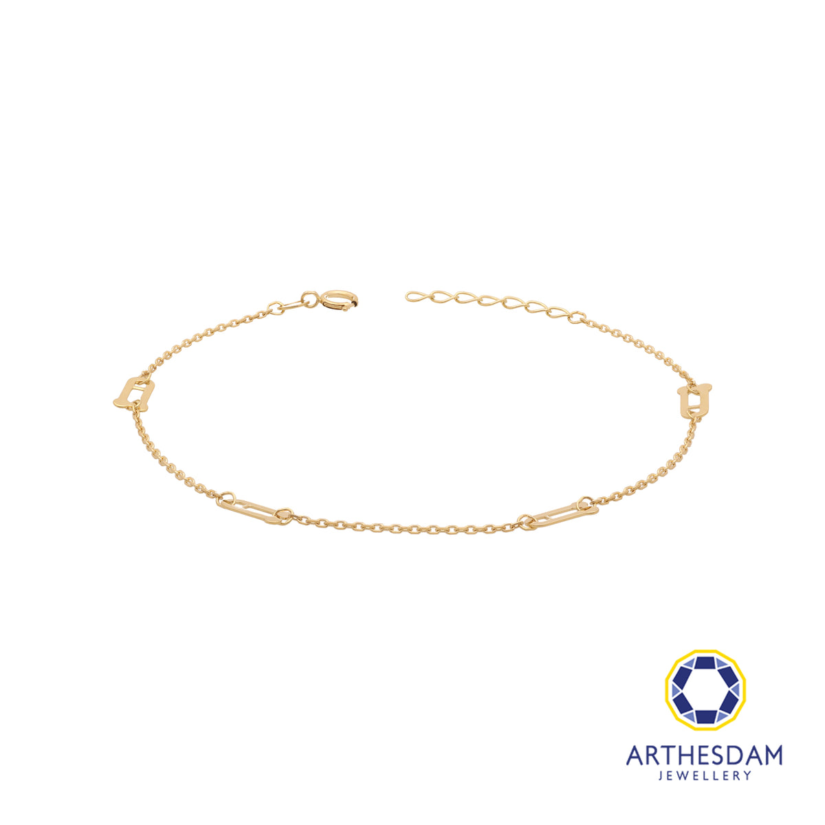 Arthesdam Jewellery 18K Yellow Gold Minimalist Rocket Bracelet