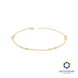 Arthesdam Jewellery 18K Yellow Gold Minimalist Rocket Bracelet