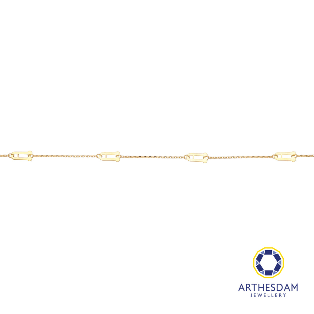Arthesdam Jewellery 18K Yellow Gold Minimalist Rocket Bracelet