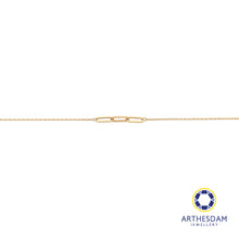 Load image into Gallery viewer, Arthesdam Jewellery 18K Yellow Gold Dainty Interlink Bracelet
