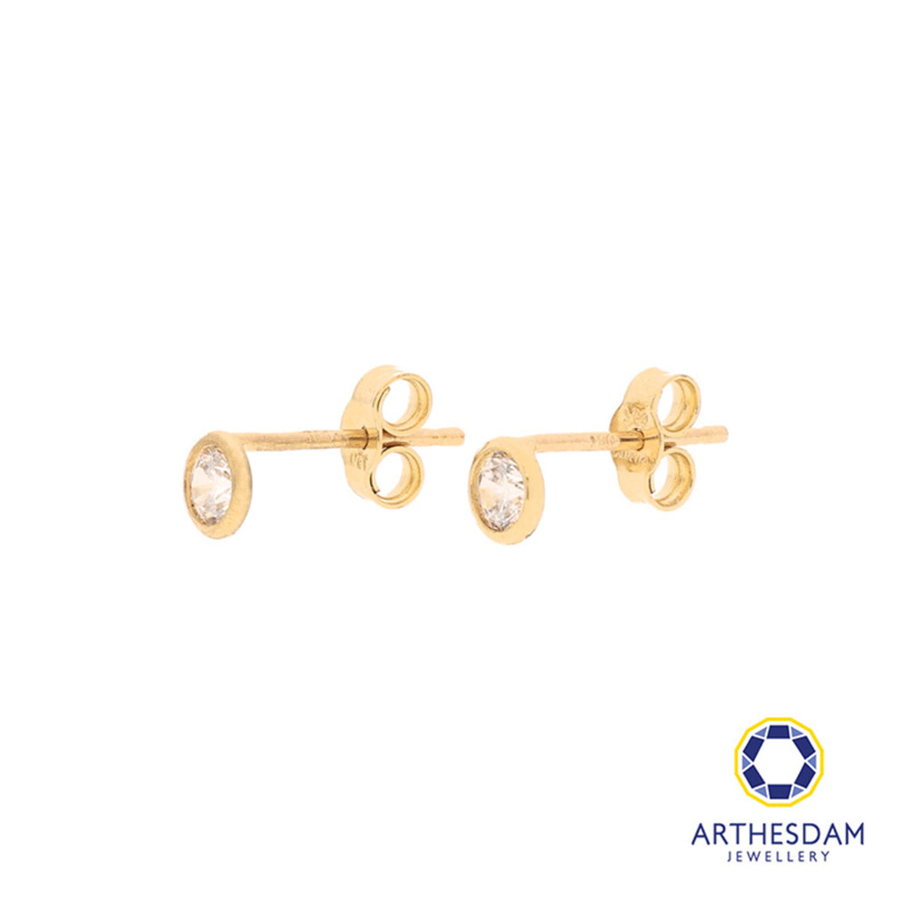 Arthesdam Jewellery 18K Yellow Gold Drop Stone Earrings