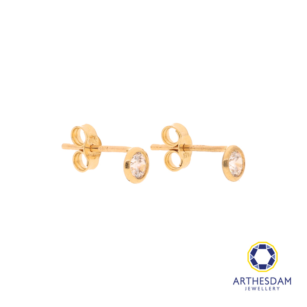 Arthesdam Jewellery 18K Yellow Gold Drop Stone Earrings