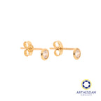 Arthesdam Jewellery 18K Yellow Gold Drop Stone Earrings