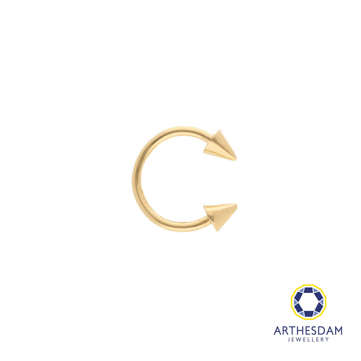 Arthesdam Jewellery 18K Gold Open Arrow Stud Earring/ Nose Ring