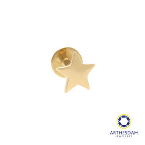 Arthesdam Jewellery 18K Gold Dainty Star Single Stud Earring (Flat-back)