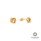 Arthesdam Jewellery 18K Yellow Gold Trio Rings Stud Earrings
