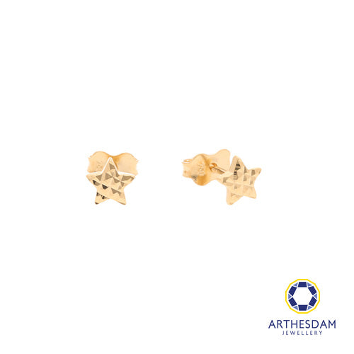 Arthesdam Jewellery 18K Yellow Gold Star Stud Earrings