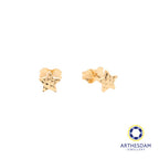 Arthesdam Jewellery 18K Yellow Gold Star Stud Earrings