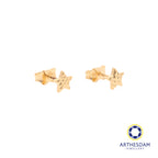 Arthesdam Jewellery 18K Yellow Gold Star Stud Earrings