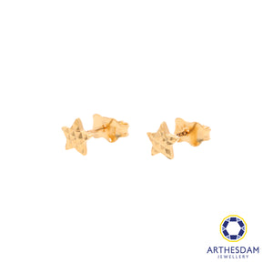 Arthesdam Jewellery 18K Yellow Gold Star Stud Earrings
