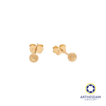 Load image into Gallery viewer, Arthesdam Jewellery 18K Yellow Gold Ball Stud Earrings
