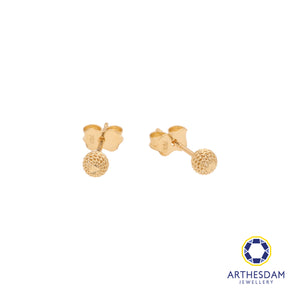 Arthesdam Jewellery 18K Yellow Gold Ball Stud Earrings