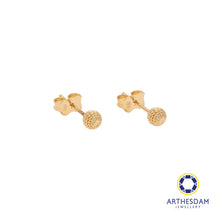 Load image into Gallery viewer, Arthesdam Jewellery 18K Yellow Gold Ball Stud Earrings

