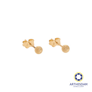 Arthesdam Jewellery 18K Yellow Gold Ball Stud Earrings