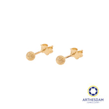 Load image into Gallery viewer, Arthesdam Jewellery 18K Yellow Gold Ball Stud Earrings
