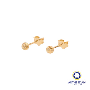 Arthesdam Jewellery 18K Yellow Gold Ball Stud Earrings