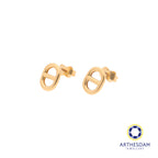 Arthesdam Jewellery 18K Yellow Gold Soda Tab Stud Earrings