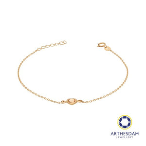 Arthesdam Jewellery 18K Yellow Gold Yellow Stone Heart Bracelet