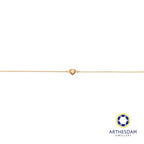 Arthesdam Jewellery 18K Yellow Gold Yellow Stone Heart Bracelet