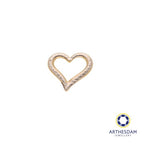 Arthesdam Jewellery 18K Yellow Gold Two-toned Double Sided Heart Pendant