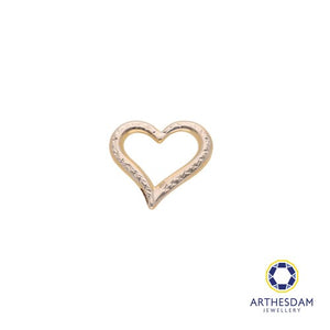 Arthesdam Jewellery 18K Yellow Gold Two-toned Double Sided Heart Pendant