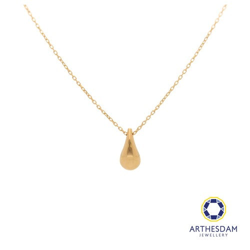 Arthesdam Jewellery 18K Yellow Gold Classy Raindrop Necklace
