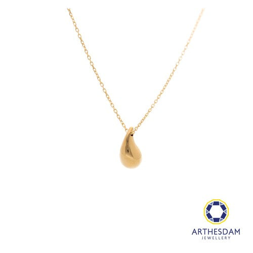 Arthesdam Jewellery 18K Yellow Gold Classy Raindrop Necklace