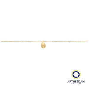 Arthesdam Jewellery 18K Yellow Gold Classy Raindrop Necklace