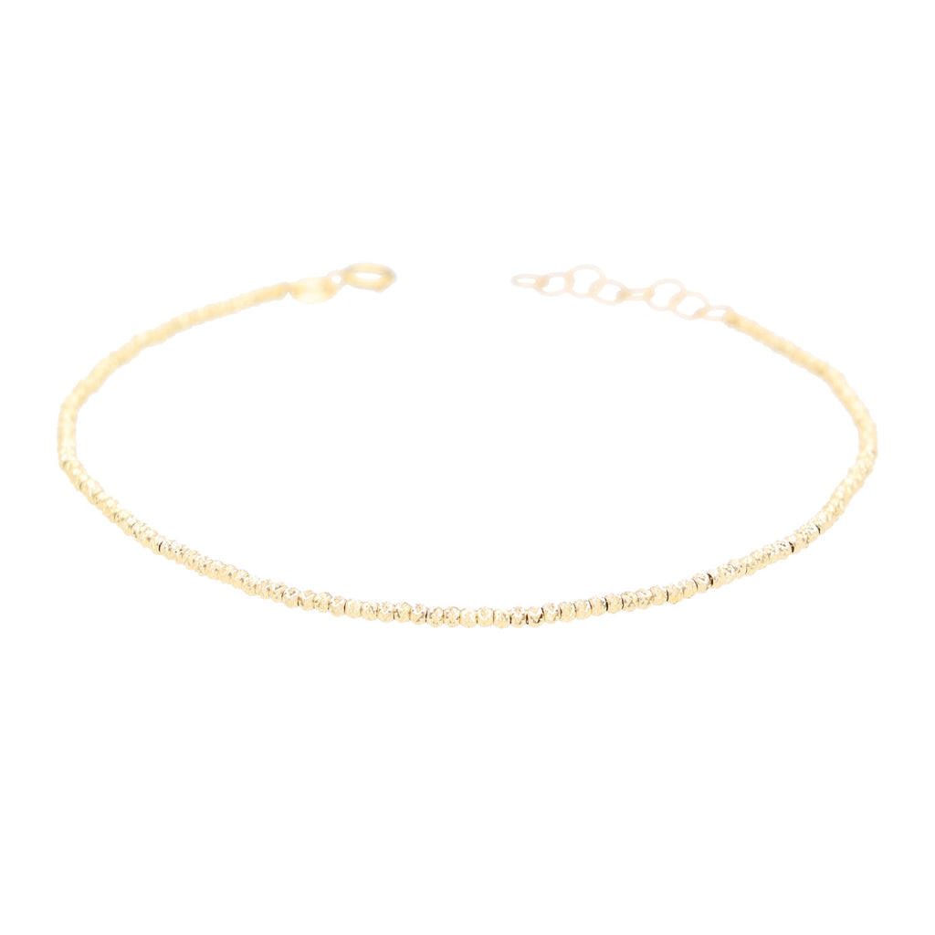 Arthesdam Jewellery 14K Yellow Gold Minimalist Ball Bracelet