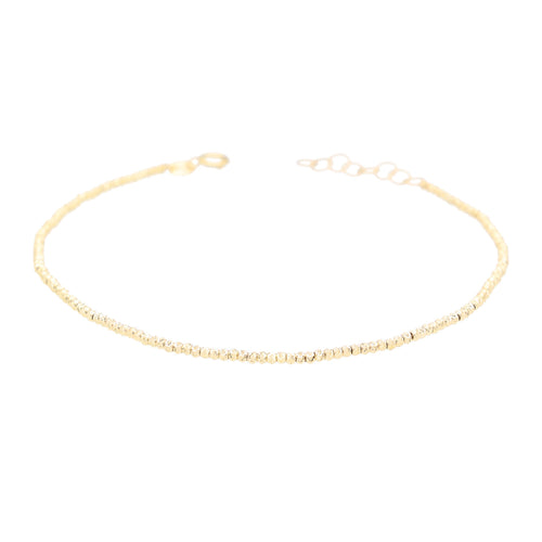Arthesdam Jewellery 14K Yellow Gold Minimalist Ball Bracelet