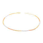 Arthesdam Jewellery 14K Gold 3-Toned Minimalist Ball Bracelet