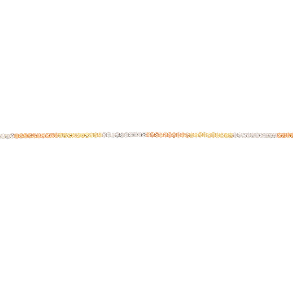 Arthesdam Jewellery 14K Gold 3-Toned Minimalist Ball Bracelet