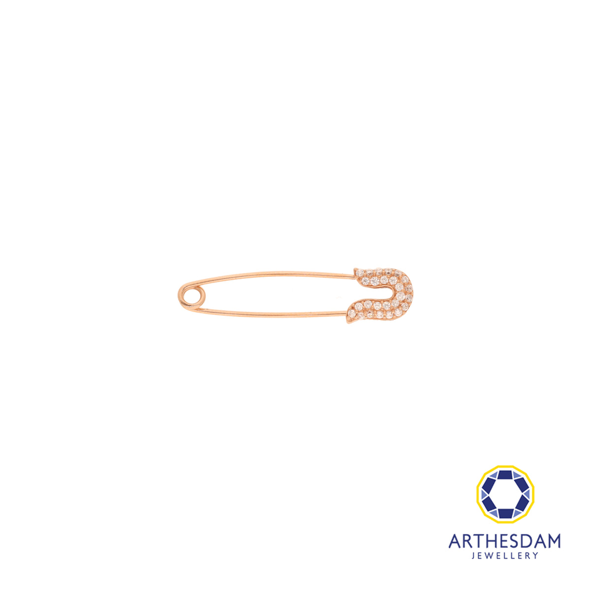 Arthesdam Jewellery 9K Rose Gold Sparkly Brooch
