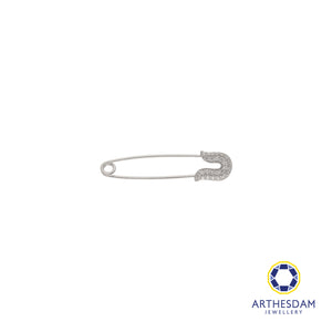 Arthesdam Jewellery 9K White Gold Sparkly Brooch