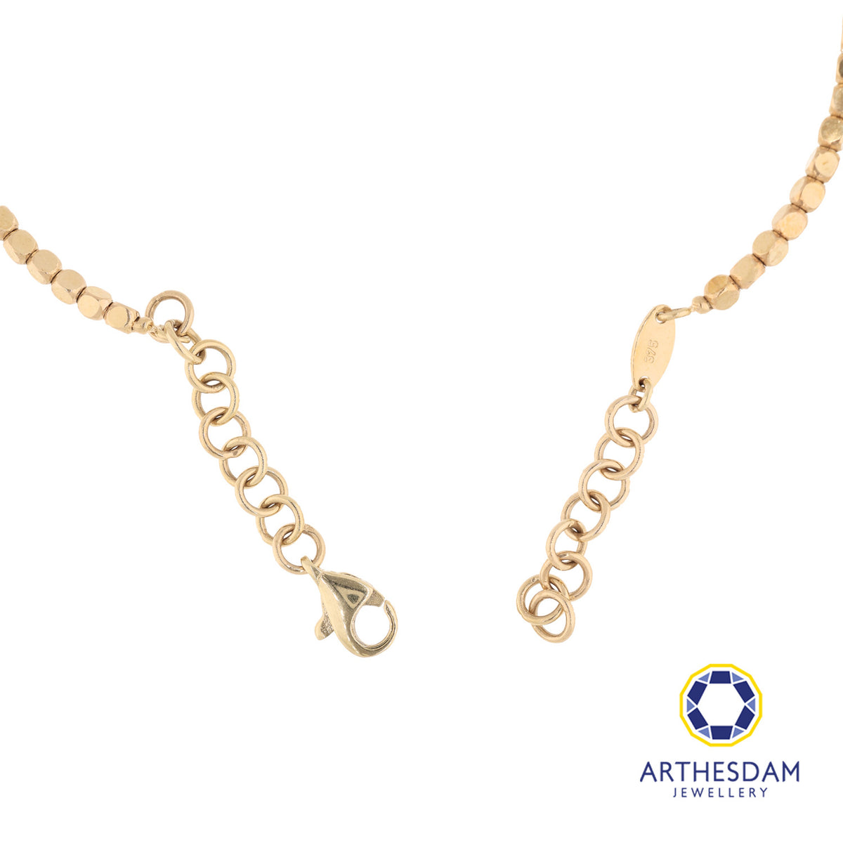Arthesdam Jewellery 9K Square Bead Bangle Bracelet