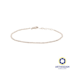 Arthesdam Jewellery 14K White Gold Minimalist Ball Bracelet