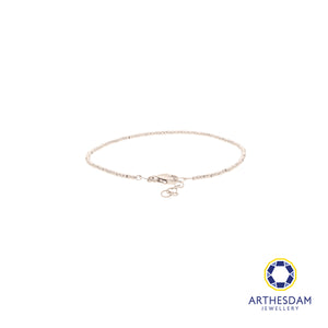 Arthesdam Jewellery 14K White Gold Minimalist Ball Bracelet