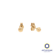 Arthesdam Jewellery 14K Yellow Gold Tiny Sparkle Ball Earring