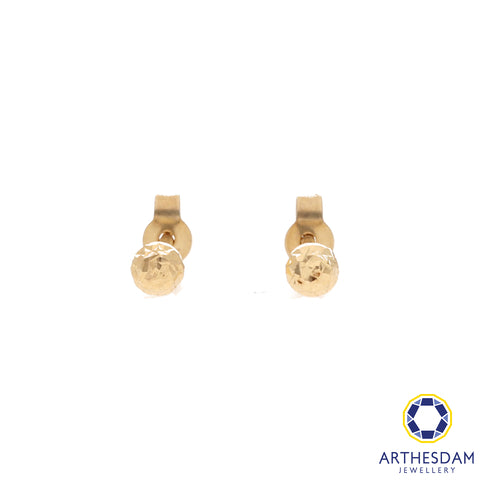 Arthesdam Jewellery 14K Yellow Gold Tiny Sparkle Ball Earring