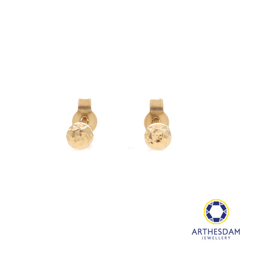 Arthesdam Jewellery 14K Yellow Gold Tiny Sparkle Ball Earring