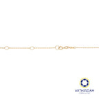 Arthesdam Jewellery 14K Gold Blue Hues Enamel Necklace