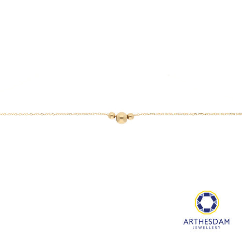 Arthesdam Jewellery 14K Gold Minimalist Trio Ball Necklace