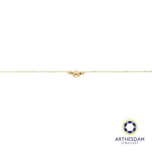 Arthesdam Jewellery 14K Gold Minimalist Trio Ball Necklace