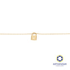 Arthesdam Jewellery 14K Gold Classic Lock Necklace
