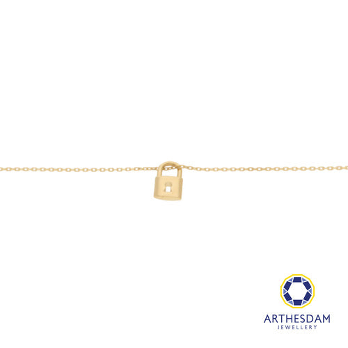 Arthesdam Jewellery 14K Gold Classic Lock Necklace