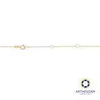 Arthesdam Jewellery 14K Gold Fancy Clover Outline Necklace