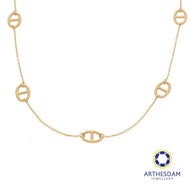 Arthesdam Jewellery 14K Gold Fancy Marina Link Necklace